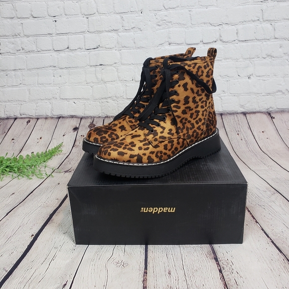 Madden Girl Shoes - madden NYC Keen Leopard Print Boots